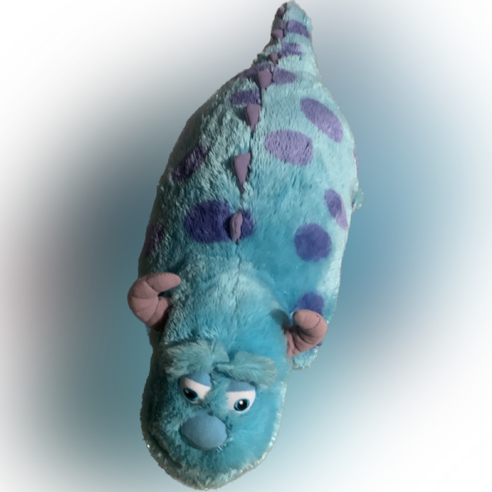 Disney Sully Monsters Inc. XL Blue Pillow Pet Faux Fur Vintage 2014 Collectible - Picture 4 of 6